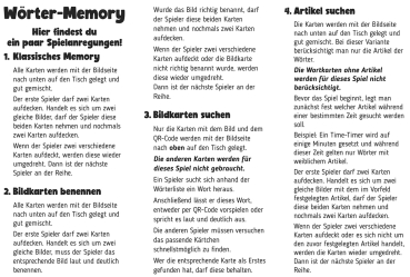 MEMORYBOX - Partie 1 - Alphabétisation en français